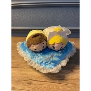 Disney Japan Cinderella Prince Charming Tsum Tsum Plush Wedding Pillow Set